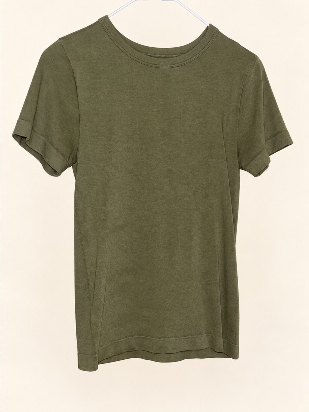 French Laundry Olive Green Women's Short Sleeve Tee